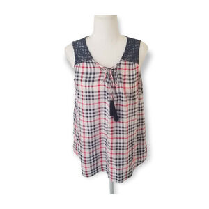 Relativity Tank Top Feature lace Shoulders - Size M